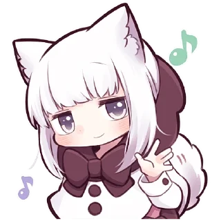 Sticker from Девочка волчица @Nyasticks