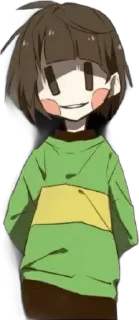 🌟 emoji Chara and Frisk Telegram sticker 9 of 25