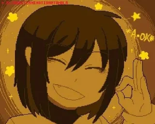 🌟 emoji Chara and Frisk Telegram sticker 23 of 25