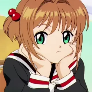 😐 emoji Аниме девочки Telegram sticker 15 of 38