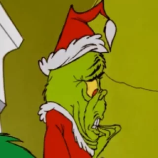 😵 emoji @vibesofread Old Grinch Telegram sticker 15 of 35