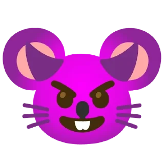 😈 emoji Эмоджи мыша Telegram sticker 7 of 17