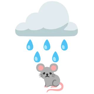 😭 emoji Эмоджи мыша Telegram sticker 14 of 17