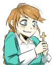 ✝️ emoji Christ-chan Telegram sticker 3 of 40