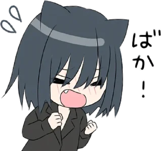 ❤️ emoji @anime_stickerr Неко Telegram sticker 16 of 25
