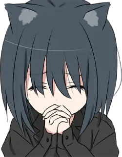 ❤️ emoji @anime_stickerr Неко Telegram sticker 23 of 25