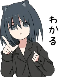 ❤️ emoji @anime_stickerr Неко Telegram sticker 22 of 25
