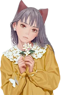 Sticker from Неко-Тянки @anime_stickerr