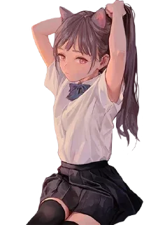 🐱 emoji Неко-Тянки @anime_stickerr Telegram sticker 11 of 20