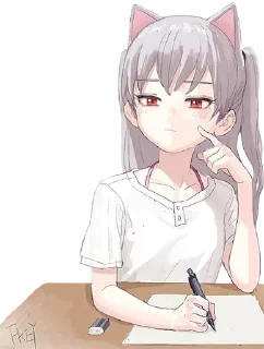 🐱 emoji Неко-Тянки @anime_stickerr Telegram sticker 8 of 20