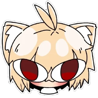 🫥 emoji Неко арк Telegram sticker 8 of 9