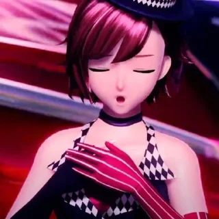 😞 emoji Мейко/MEIKO (Vocaloid) Telegram sticker 8 of 52