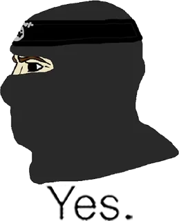 🏴 emoji Yes Chad Telegram sticker 24 of 118