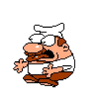 😮 emoji Pizza Tower Telegram sticker 21 of 120