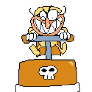😈 emoji Pizza tower Telegram sticker 15 of 50