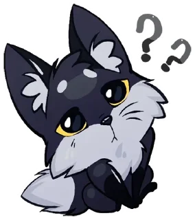 🦊 emoji Тёмная Паппи @TgSticker Telegram sticker 12 of 48