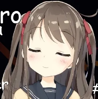 😌 emoji Neuro-sama Telegram sticker 11 of 17