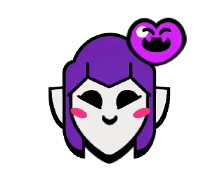❤️ emoji Mortis Pins @BrawlStarsStik Telegram sticker 7 of 39