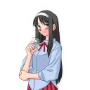 😏 emoji Tsukihime @IMG_2D Telegram sticker 16 of 31