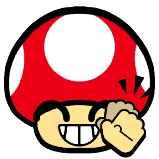 👏 emoji SUPER MUSHROOM Telegram sticker 9 of 25