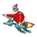 🚀 emoji Robo Santa Telegram sticker 19 of 25