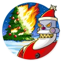 😈 emoji Robo Santa Telegram sticker 14 of 25