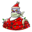 🤐 emoji Robo Santa Telegram sticker 24 of 25