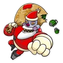 👊 emoji Robo Santa Telegram sticker 8 of 25