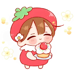 🍰 emoji Ичиго-чан Telegram sticker 23 of 32