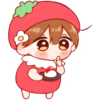 🤫 emoji Ичиго-чан Telegram sticker 15 of 32