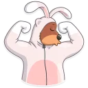 💪 emoji Easter Bear Telegram sticker 20 of 31