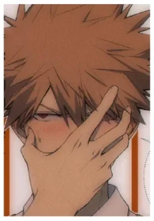 😚 emoji Бакуго Кацуки Telegram sticker 22 of 38