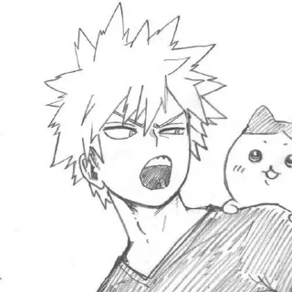 🌟 emoji Бакуго Кацуки -> @animebotsa Telegram sticker 19 of 42