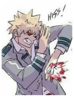 😡 emoji Бакуго Кацуки Telegram sticker 24 of 38