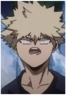 😩 emoji Бакуго Кацуки Telegram sticker 19 of 38