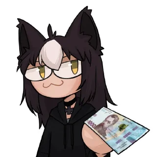 💵 emoji YUI by @archirai_art Telegram sticker 9 of 19