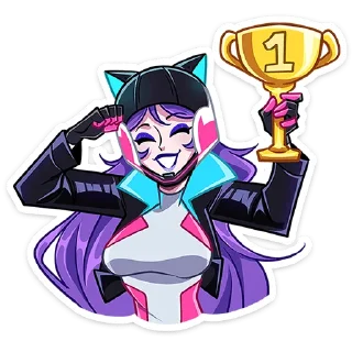 🏆 emoji Ксюша от @TgSticker Telegram sticker 19 of 48