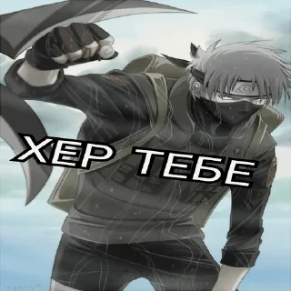 🖕 emoji Kakashi Telegram sticker 15 of 52
