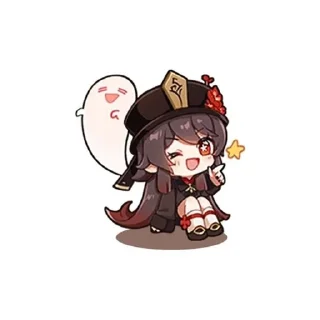 🍂 emoji Ху тао Telegram sticker 11 of 21