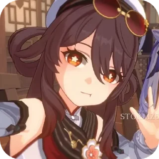 😀 emoji Ху Тао Telegram sticker 9 of 64