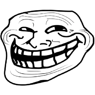 😀 emoji Troll face Telegram sticker 8 of 8