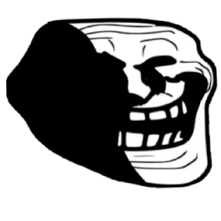 😁 emoji Troll face Telegram sticker 5 of 8