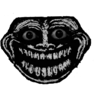 😶 emoji Troll face Telegram sticker 7 of 8