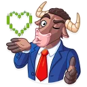 😘 emoji Bull & Bear Telegram sticker 2 of 35
