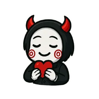 Sticker from Billy the Puppet  | by @stickers_by_ai