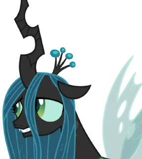😐 emoji Chrysalis | @MyLittlePony_bots Telegram sticker 18 of 112