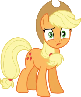 ❓ emoji Applejack | @MyLittlePony_bots Telegram sticker 21 of 110