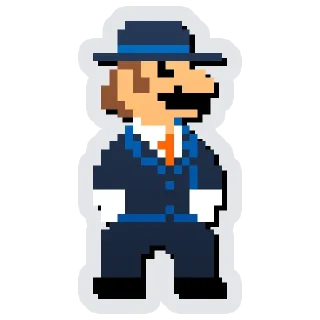 😏 emoji MARIO Telegram sticker 14 of 55