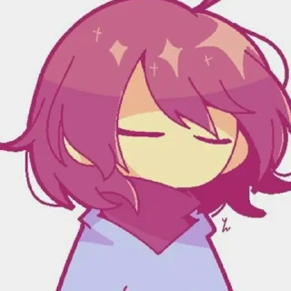 💜 emoji Фриск Telegram sticker 20 of 24