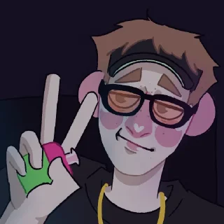 ✌️ emoji балбес пак Telegram sticker 8 of 63